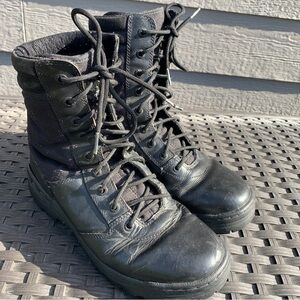 MENS MAGNUM‎ 3D2 STEALTH LEATHER BLACK CAMBRELLE MILITARY TACTICAL BOOTS SZ 8